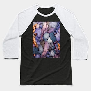 Autumnal Harmony: A Mosaic of Leaves Baseball T-Shirt